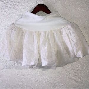 Forever 21 White Bubble Mini Skirt